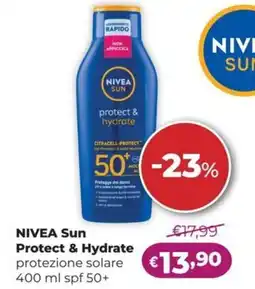 La Saponeria NIVEA SUN Protect & Hydrate spf 50+ offerta