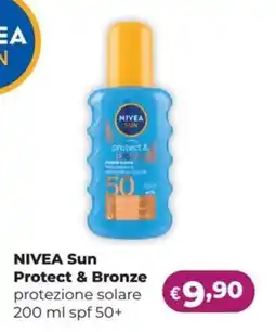 La Saponeria NIVEA Sun protect & bronzy protezione solare spf 50+ offerta