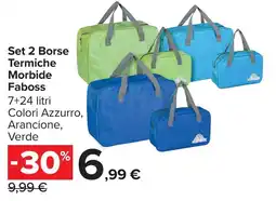 Carrefour Market Set 2 Borse Termiche Morbide Faboss offerta