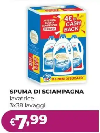 La Saponeria SPUMA DI SCIAMPAGNA lavatrice offerta