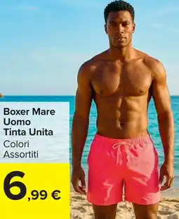 Carrefour Market Boxer Mare Uomo Tinta Unita offerta