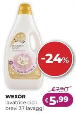 La Saponeria WEXÓR lavatrice cicli brevi offerta