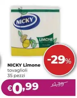 La Saponeria NICKY Limone tovaglioli offerta