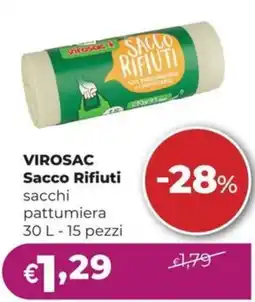 La Saponeria VIROSAC Sacco Rifiuti sacchi pattumiera offerta