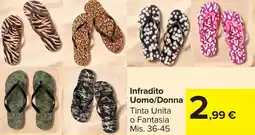Carrefour Market Infradito Uomo/Donna offerta