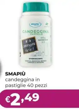 La Saponeria SMAPIÙ candeggina in pastiglie offerta