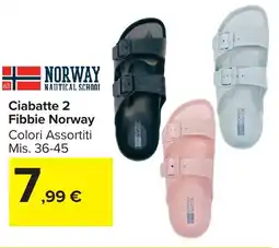 Carrefour Market Ciabatte 2 Fibbie Norway offerta