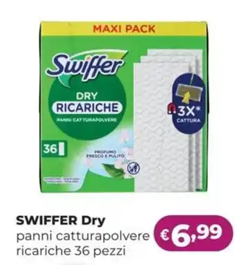 La Saponeria SWIFFER Dry panni catturapolvere ricariche offerta