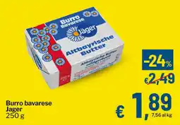 Qui Discount Burro bavarese Jager offerta