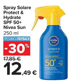 Carrefour Market Spray Solare Protect & Hydrate SPF 50+ Nivea Sun offerta