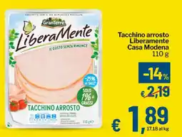 Qui Discount Tacchino arrosto Liberamente Casa Modena offerta