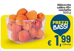Qui Discount Albicocche calibro 45+ vaschetta offerta