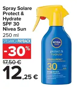 Carrefour Market Spray Solare Protect & Hydrate SPF 30 Nivea Sun offerta