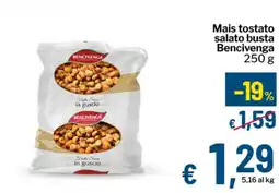 Qui Discount Mais tostato salato busta Bencivenga offerta