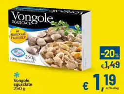 Qui Discount Vongole sgusciate offerta