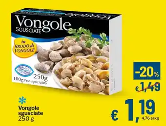 Qui Discount Vongole sgusciate offerta