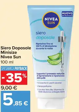 Carrefour Market Siero Doposole Minisize Nivea Sun offerta