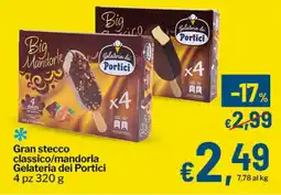Qui Discount Gran stecco classico/mandorla Gelateria dei Portici offerta