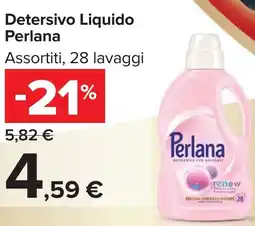 Carrefour Detersivo Liquido Perlana offerta