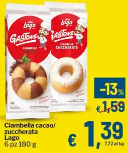 Qui Discount Ciambella cacao/ zuccherata Lago offerta