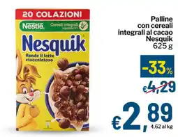 Qui Discount Palline con cereali integrali al cacao Nesquik offerta