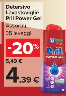 Carrefour Detersivo Lavastoviglie Pril Power Gel offerta