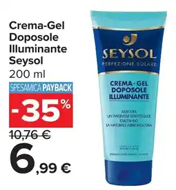 Carrefour Market Crema-Gel Doposole Illuminante Seysol offerta