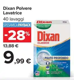 Carrefour Dixan Polvere Lavatrice offerta