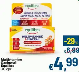 Qui Discount Multivitamine & minerali Equilibra 30 cpr offerta