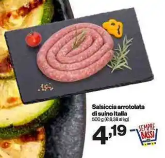 In'S Mercato Salsiccia arrotolata di suino Italia offerta