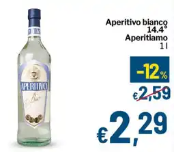 Qui Discount Aperitivo bianco 14.4° Aperitiamo offerta