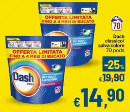 Qui Discount Dash classico/ salva colore 70 pods offerta