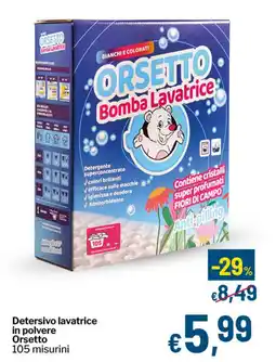Qui Discount Detersivo lavatrice in polvere Orsetto offerta