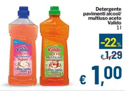 Qui Discount Detergente pavimenti alcool/ multiuso aceto Valido offerta