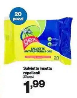 In'S Mercato Salviette insetto repellenti 20 pezzi offerta