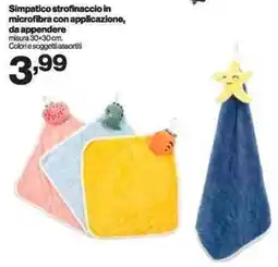 In'S Mercato Simpatico strofinaccio in microfibra con applicazione, da appendere offerta