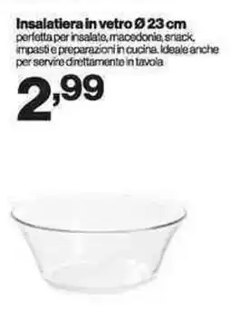 In'S Mercato Insalatiera in vetro 23 cm offerta