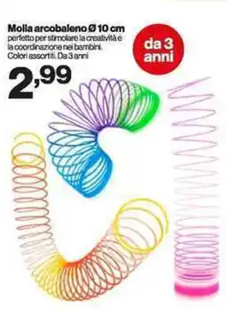 In'S Mercato Molla arcobaleno 10 cm offerta
