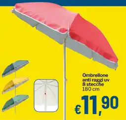 Qui Discount Ombrellone anti raggi uv 8 stecche offerta