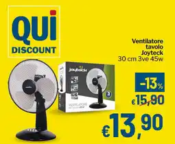 Qui Discount Ventilatore tavolo Joyteck offerta