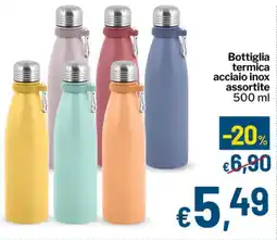 Qui Discount Bottiglia termica acciaio inox offerta