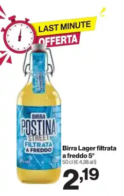 In'S Mercato Birra Lager filtrata a freddo 5° offerta