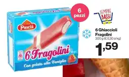 In'S Mercato 6 Ghiaccioli Fragolini offerta