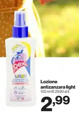 In'S Mercato Lozione antizanzara light offerta