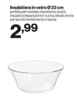 In'S Mercato Insalatiera in vetro Ø 23 cm offerta