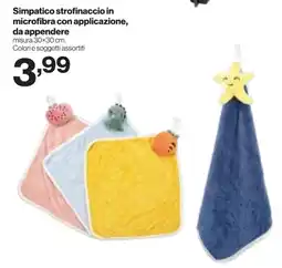 In'S Mercato Simpatico strofinaccio in microfibra con applicazione, da appendere offerta