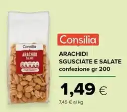 Tigre Consilia arachidi sgusciate e salate confezione offerta