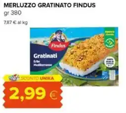 Tigre Merluzzo gratinato FINDUS offerta
