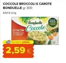 Tigre Coccole broccoli e carote BONDUELLE offerta