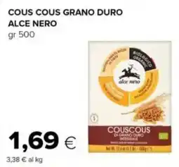 Tigre Cous cous grano duro ALCE NERO offerta